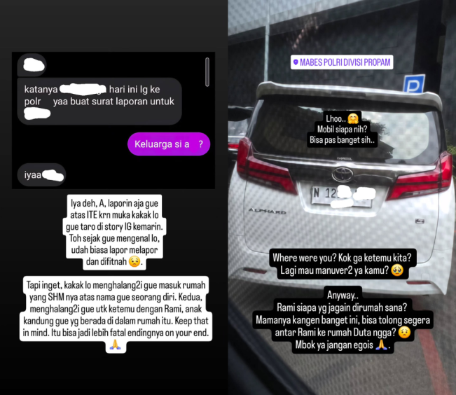 Ninik melaporkan Arif Oktora. (Instagram)